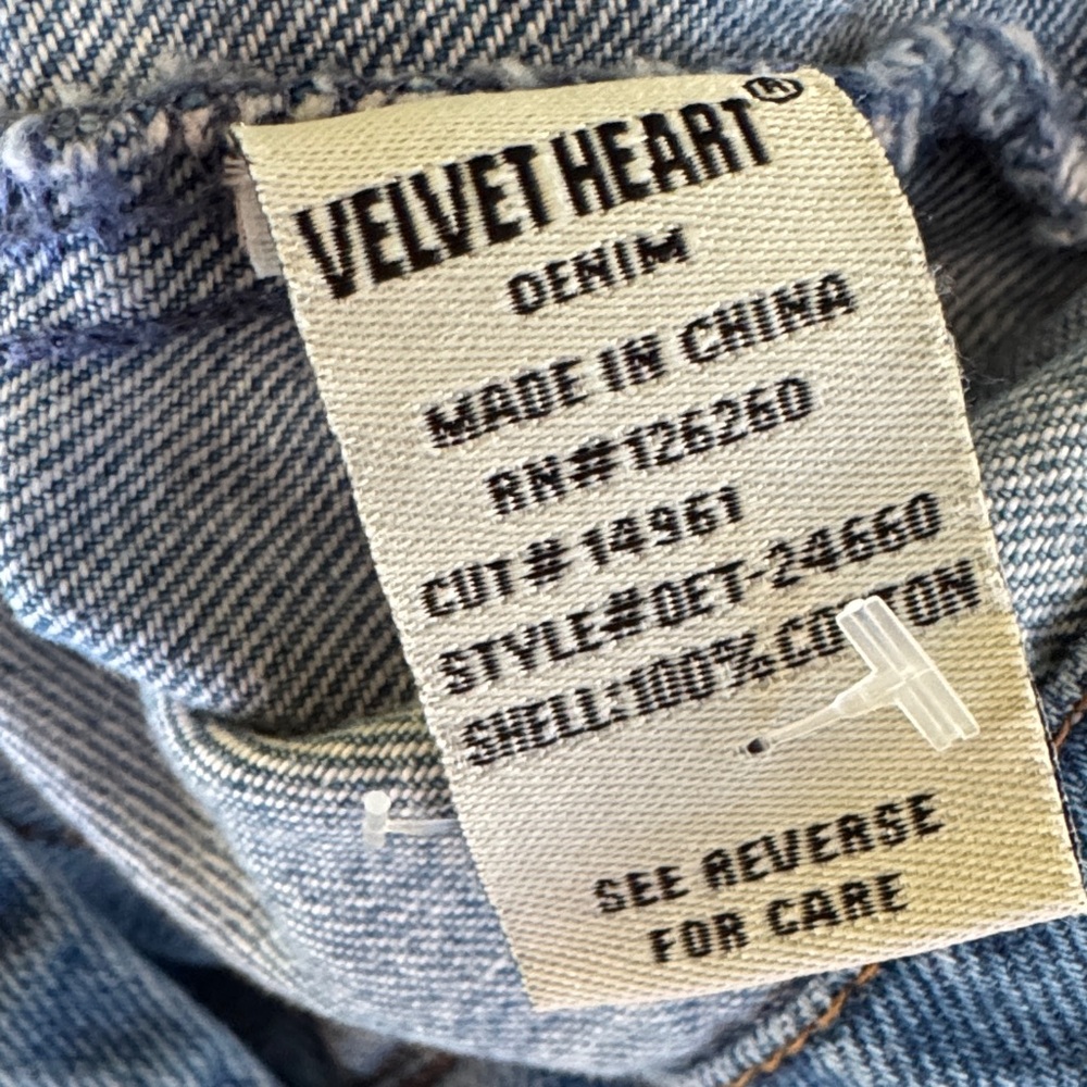 Velvet Heart Blue Denim Vest with Button Accents - Picture 8 of 8